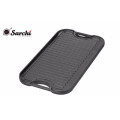 Double Sided Cast Iron Preseasoned Griddle Pan